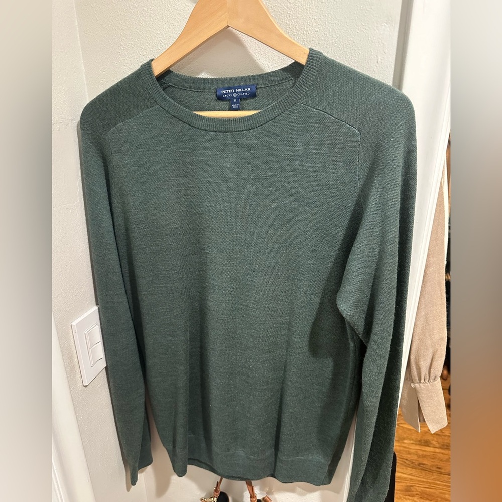Peter Millar Green Crewneck Sweater